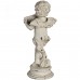 Cream Angel Statue with Panpipe